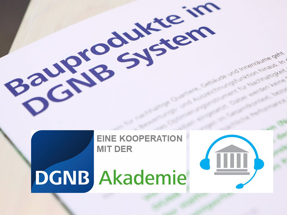 Im Webinar am 16.09. erläutern die DGNB und Knauf welche Rolle dem Handwerk und der Auswahl der Bauprodukte bei einer DGNB-Zertifizierung zukommt.