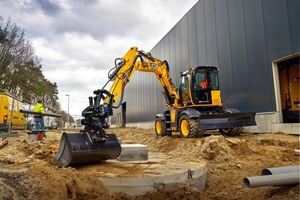  Der Hydradig 110 W mit dem neuen JCB Ecomax-Dieselmotor ist nun noch sparsamer – bei gleicher Leistung und gleichem Drehmoment.   