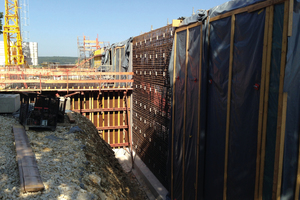  Sämtliche Stahlbetonbauteile wurden in Ortbeton ausgeführt und als „Wasserundurch-lässige Bauwerke aus Beton“ mit WU-Beton hergestellt. 