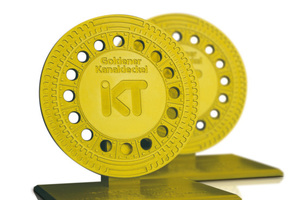  Mit dem Goldenen Kanaldeckel zeichnet das IKT seit dem Jahr 2002 Mitarbeiter von Kanalnetzbetreibern für herausragende Leistungen bei Neubau, Sanierung oder Betrieb einer modernen und zukunftsweisenden Abwasserinfrastruktur aus. 