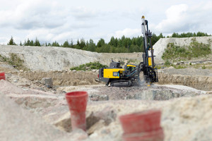  Das Senkbohrhammergerät Smart ROC D50 der Atlas Copco Berg- und Tunnelbautechnik GmbH. 