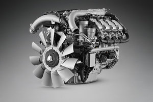  Auch V8-Freunde kommen mit den neuen Scania-Modellen wieder auf ihre Kosten. Die neue Motorengeneration soll Kraftstoffeinsparungen von 7 bis 10 Prozent ermöglichen. 