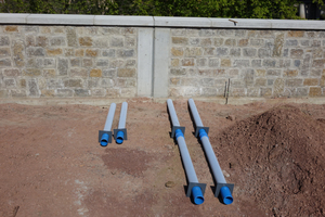  Neben der 1,50 Meter langen Standardvariante des Funke-Baumwurzelbelüfters wurden vor Ort Tiefenbelüfter mit einer Rohrlänge von drei Metern verwendet.  