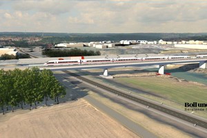  Neubaustrecke Stuttgart-Ulm Neckartalbrücke: Das performante Zusammenspiel der verschiedenen Autodesk-Lösungen erleichtert die Workflows und das interdisziplinäre Arbeiten an 3D-Modellen.  