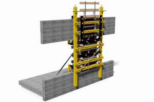  Die MK-Fassadenschalung dient der Herstellung von Gebäudefassaden aus Fertigteilen. 