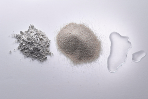  Kalk, Sand und Wasser – mehr als diese drei natürlichen Zutaten braucht es nicht, um Kalksandstein herzustellen.    