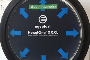  egeplast wurde mit dem Innovationspreis für das Hochdruck-Großrohr HexelOne XXXL ausgezeichnet.  