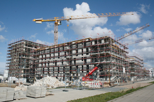  In der Überseestadt in Bremen entsteht mit dem Projekt „Weserhäuser“ ein modernes neues Wohnquartier. 