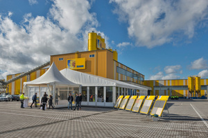  Das neu eröffnete Betonplattenwerk von Kann in Urmitz. 