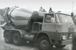  Erster Liebherr-Fahrmischer von 1967, ein HTM 601 auf einem Henschel-Fahrgestell 