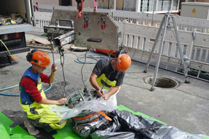  Vorbereitung des Vertiliners für den Einbau. 