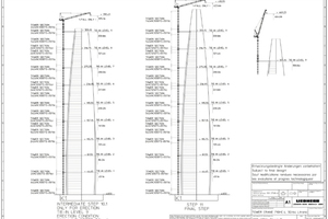  Besondere Gebäudestrukturen wie schräge Fassaden verlangen von der Liebherr Tower Crane Solutions eine Sonderlösung für die Abspannung am Gebäude. 