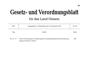  Die Bekanntgabe der konsolidierten Fassung der novellierten EKVO Hessen erfolgte im Gesetz- und Verordnungsblatt für das Land Hessen. 