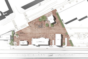  Das Planungskonzept zur Neugestaltung des Bahnhofsvorplatzes sah vor, das gesamte Bahnhofsgebiet neu zu beleben und die Fläche als Mittelpunkt für Anwohner und Durchreisende zu etablieren.  
