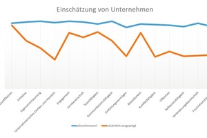  In der Arbeitswelt klaffen zwischen den idealisierten Vorstellungen der Unternehmen über die Fähigkeiten ihrer Mitarbeiter und der Realität mitunter große Lücken. 