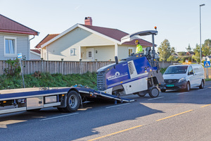  Der einfache und schnelle Transport der Kleinfräsen von Wirtgen ist eine der Voraussetzungen für die hohe Effizienz dieser Kaltfräsen. 