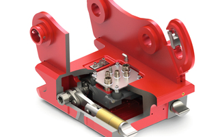  Vollhydraulisch und vollsymmetrisch: selbst bei hydraulischen Anbaugeräten wie einem Schwenklöffel. 