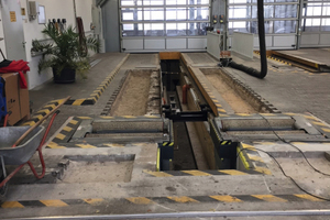  Die acht Meter langen Fahrspuren für Lkw erhielten ein sicheres Fundament mit Rapid Set Concrete Mix, das in einer Stärke von 33 bis 38 cm aufgetragen wurde. 