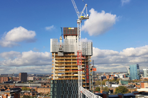  Block A des Deansgate-Vierlings wird mit seinen 66 Stockwerken das höchste Wohngebäude Englands sein. 