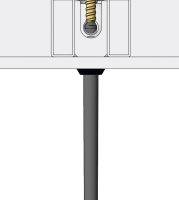  Ankerung mit XT-Konusankerstab 20: Für Wandstärken zwischen 15 und 45 cm gibt es drei unterschiedliche XT-Konusankerstäbe mit integrierter Gelenkflanschmutter.  