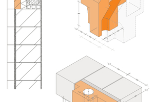 Experimentelle Fassadenprodukte: In einem praktisch orientierten Seminar der TU Darmstadt entwarfen die Studierenden neuartige geometrische Ziegelprodukte. Diese sollten in bestehende Mauerziegel-Systeme eingegliedert werden können 