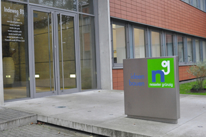  Der Eingangsbereich des Unternehmens aus Aachen. 