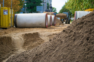  Max Kroker Bauunternehmung GmbH & Co. aus Braunschweig verantwortete den Rohrvortrieb in sechs Meter Tiefe. 