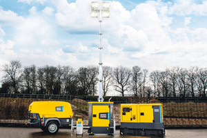  Die E-Air-Kompressoren und der Lichtmast Z3+ produzieren keine Emissionen. Betreiber müssen sich daher wegen künftiger Emissionsbestimmungen keine Sorgen mehr machen. 