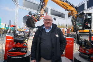  Wolfgang Vogl, Geschäftsführer der Rototilt GmbH, zieht ein positives Bauma-Fazit.  