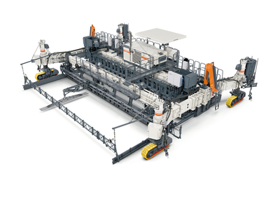 Das robuste Maschinendesign der Wirtgen Gleitschalungsfertiger SP 124i/SP 124 und SP 124 Li/SP 124 L erm?glicht einen kontinuierlich leistungsstarken Betoneinbau und pr?zise Einbauergebnisse auch unter schwierigen Baustellenbedingungen.