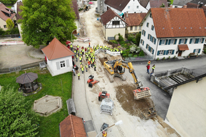  Die Suche nach einer geeigneten Modellbaustelle – bei der Sanierung sollen alle Kanäle und Straßen im Bestand komplett erneuert werden – dauerte über drei Jahre.  