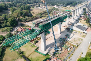  Baustelle der neuen Intercity-Strecke Toluca-Mexico City. 