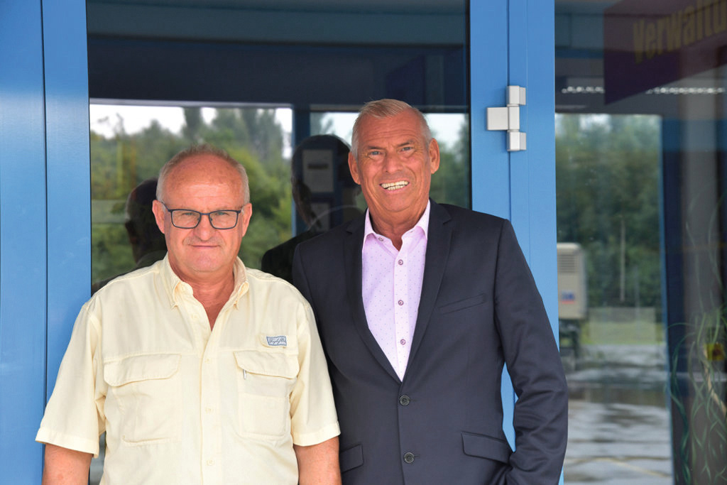 Firmengründer Willibald Klarmann (l.) und HCEE-Verkaufsleiter Deutschland Süd, Joachim Bog.