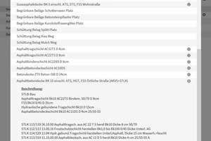  Bild 5: Beispiel – Mustervorlagen für Verkehrsflächen nach STLK. 