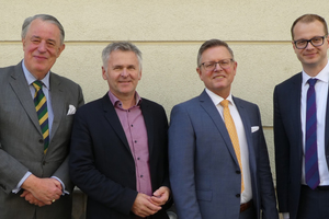  Das Präsidium des Bundesverbands: Hans Helmut Jacobi, Johannes Edmüller, Stefan Jungk, Hauptgeschäftsführer Dr. Matthias Frederichs (v. l.). 