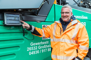  Tim Gaßmann, der Oberbauleiter der Georg Koch GmbH, war bereits nach kurzer Eingewöhnung überzeugt von Witos Paving Plus.   