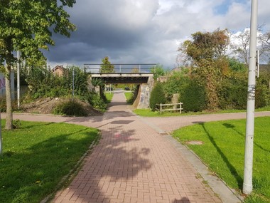 Vorher: Etwas in die Jahre gekommen wirkte die alte Eisenbahn?berf?hrung in Steinfurt-Borghorst vor dem Ersatzneubau.