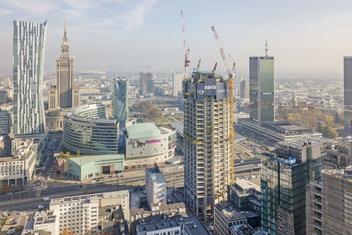 Der Varso Tower ist mit 310 Meter nach Fertigstellung das höchste Gebäude Polens.