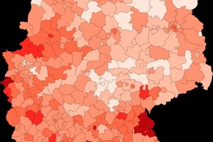  Landkreise und kreisfreie Städte nach bestätigten Corona-Infektionen pro 10.000 Einwohner  