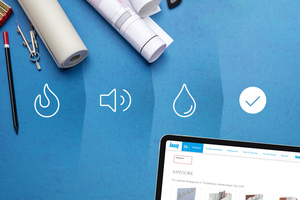  Schnell und einfach lassen sich mit dem neuen Knauf Systemfinder digital die passenden Trockenbau-Systemvarianten ermitteln. 