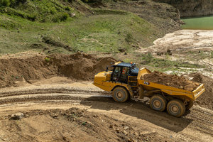  Mit zahlreichen Assistenzsystemen ausgerüstet, arbeitet der neue Cat Dumper noch produktiver und sicherer. 