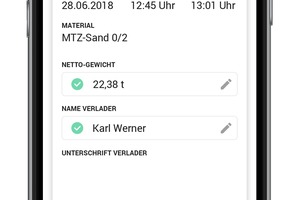  Mit der App lassen sich alle Aufträge live verfolgen. 