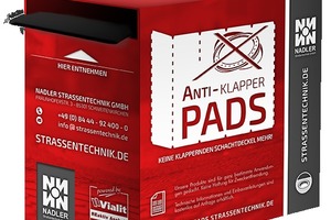  In der praktischen, kleinen Spenderbox (à 50 Stück) können die Anti-Klapper-Pads immer mitgeführt werden und sind jederzeit einsatzbereit. 