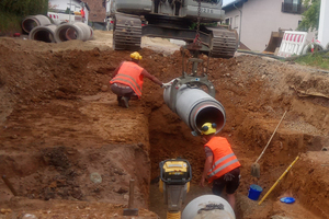  Die Fabekun-Rohre waren auf der Baustelle gut zu handhaben. Das trug zu einer schnellen und sicheren Verlegung bei. 