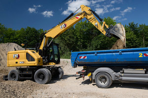  Der Cat M314 mit 110 kW (150 PS) und 15 bis 18 Tonnen Einsatzgewicht. 