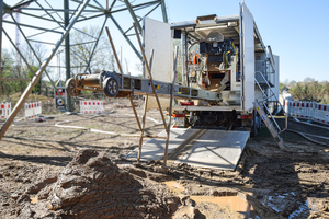  Der Aufbau in einem separaten LKW ermöglicht, die Anlage vor Ort schnell und sicher umzusetzen. 