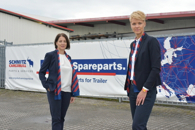 Die neue Gesch?ftsf?hrung von Cargobull Parts & Services: Patricia Aznar und Britta Sprey.