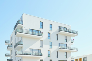  Insbesondere im mehrgeschossigen Wohnungsbau erfreut sich Kalksandstein großer Beliebtheit. Auch die Hellwinkel Terrassen in Wolfsburg besitzen ein Mauerwerk von KS-Original. 