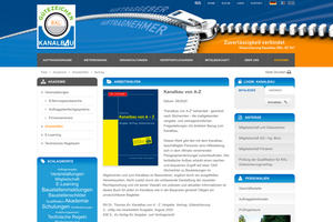  Die von Dr. jur. Thomas Ax über-arbeitete Neuauflage des Fachbuches „Kanalbau von A – Z“ stellt die Gütegemeinschaft Kanalbau Auftraggebern und Auftragnehmern als praxisorientierte Arbeitshilfe zur Verfügung. 