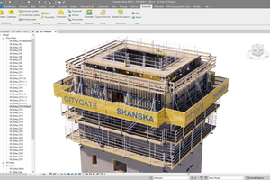  Die leistungsstarke Planungssoftware DokaCAD for Revit ermöglichte eine 3D-Schalungsplanung unter Berücksichtigung der Aspekte Sicherheit, Zeit und Kosten. 